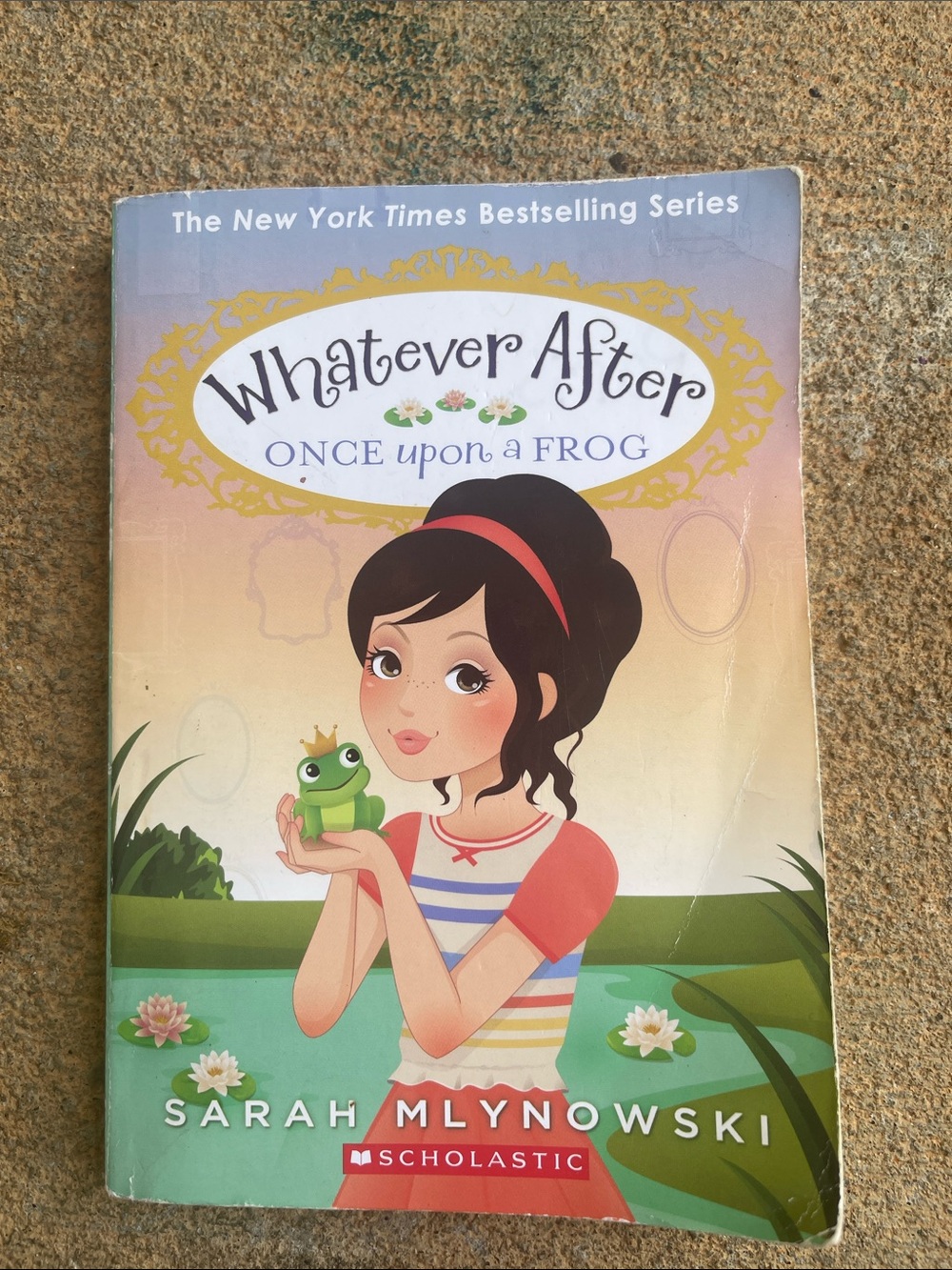 Scholastic Whatever After: Once Upon a Frog — Purple, Pink, Peach, Green Cover